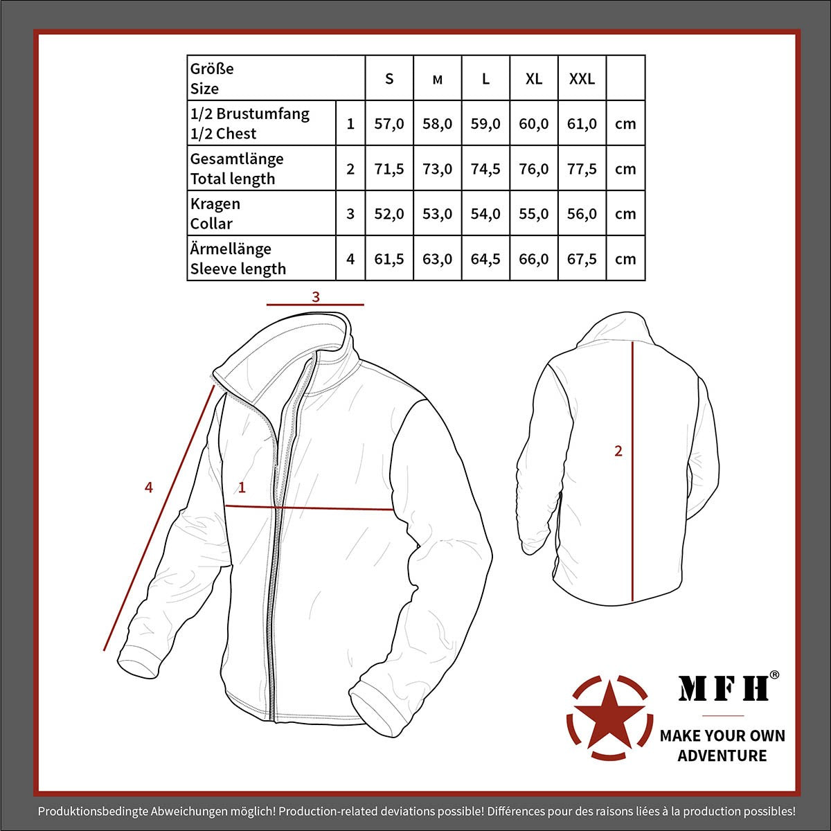 Fleece-Jacke "Arber", oliv – Warm, leicht und vielseitig