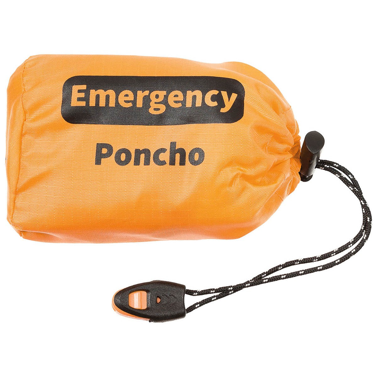Notfall-Poncho – Orange, einseitig alubeschichtet