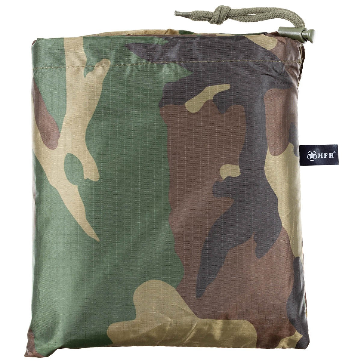 Poncho, Rip Stop, woodland, ca. 144 x 223 cm