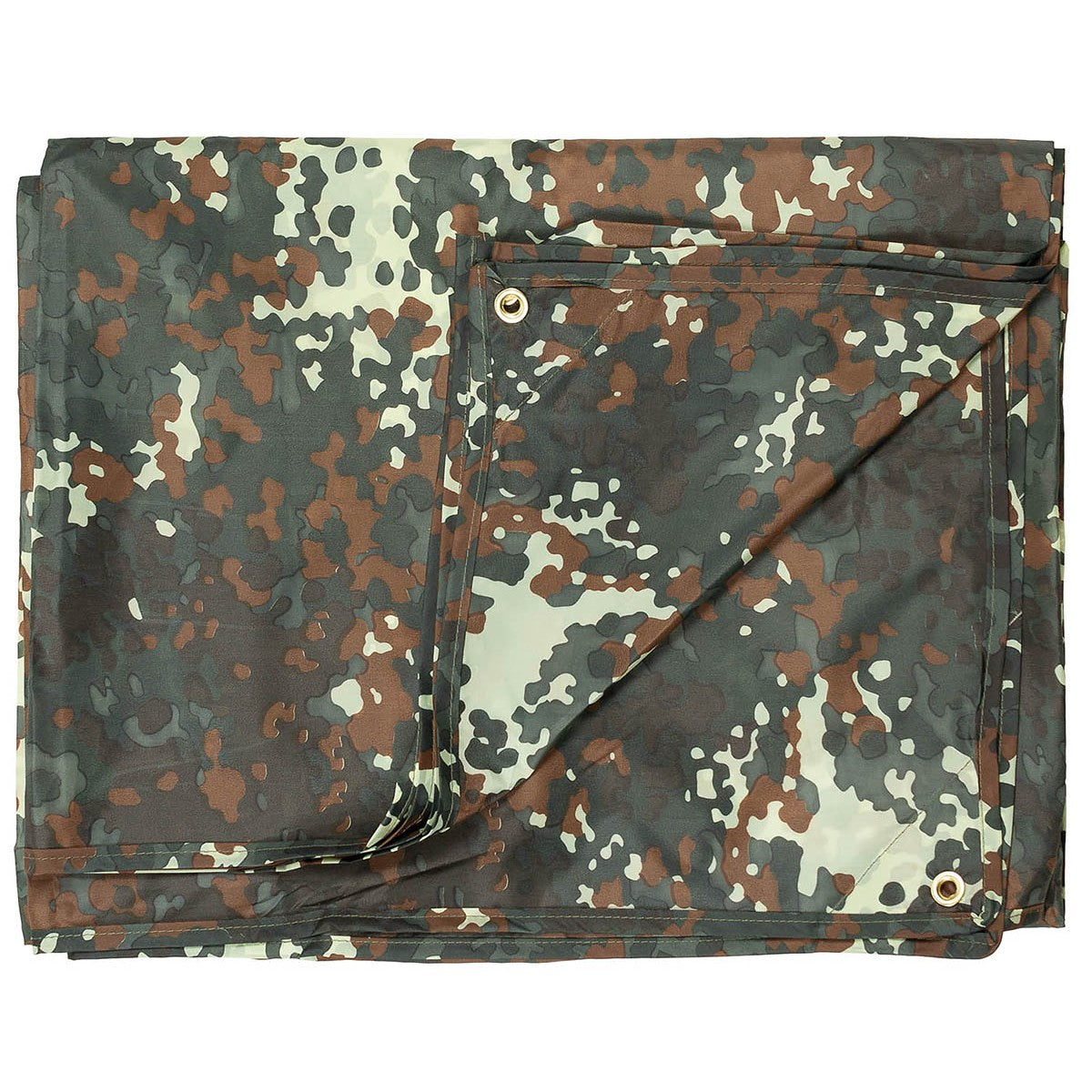 Mehrzweckplane, "Tarp", flecktarn – Vielseitig und wasserdicht