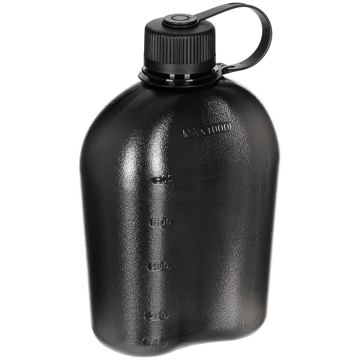 US Feldflasche, GEN II, 1 l, schwarz-transparent, BPA-frei