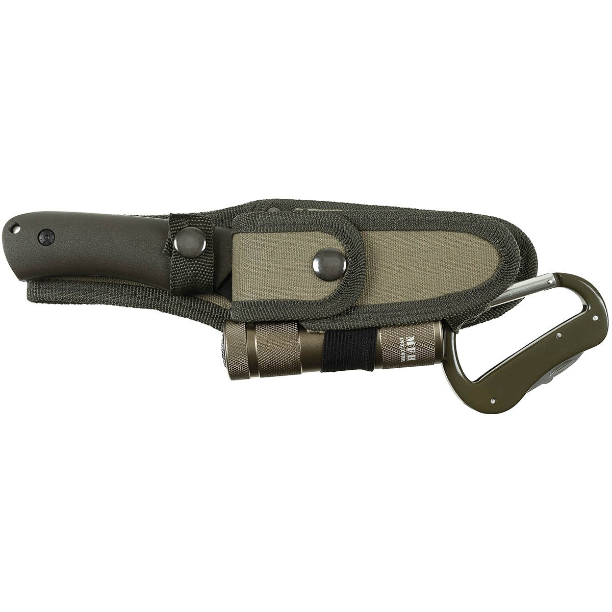 Messerset, oliv, Kunststoffgriff, Scheide