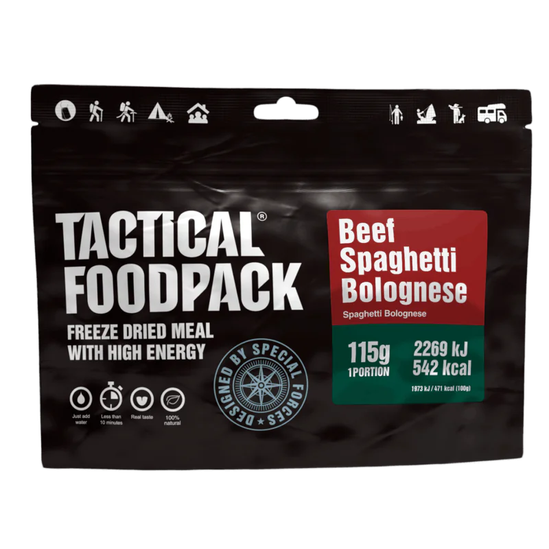 Tactical Foodpack Spaghetti Bolognese mit Rindfleisch