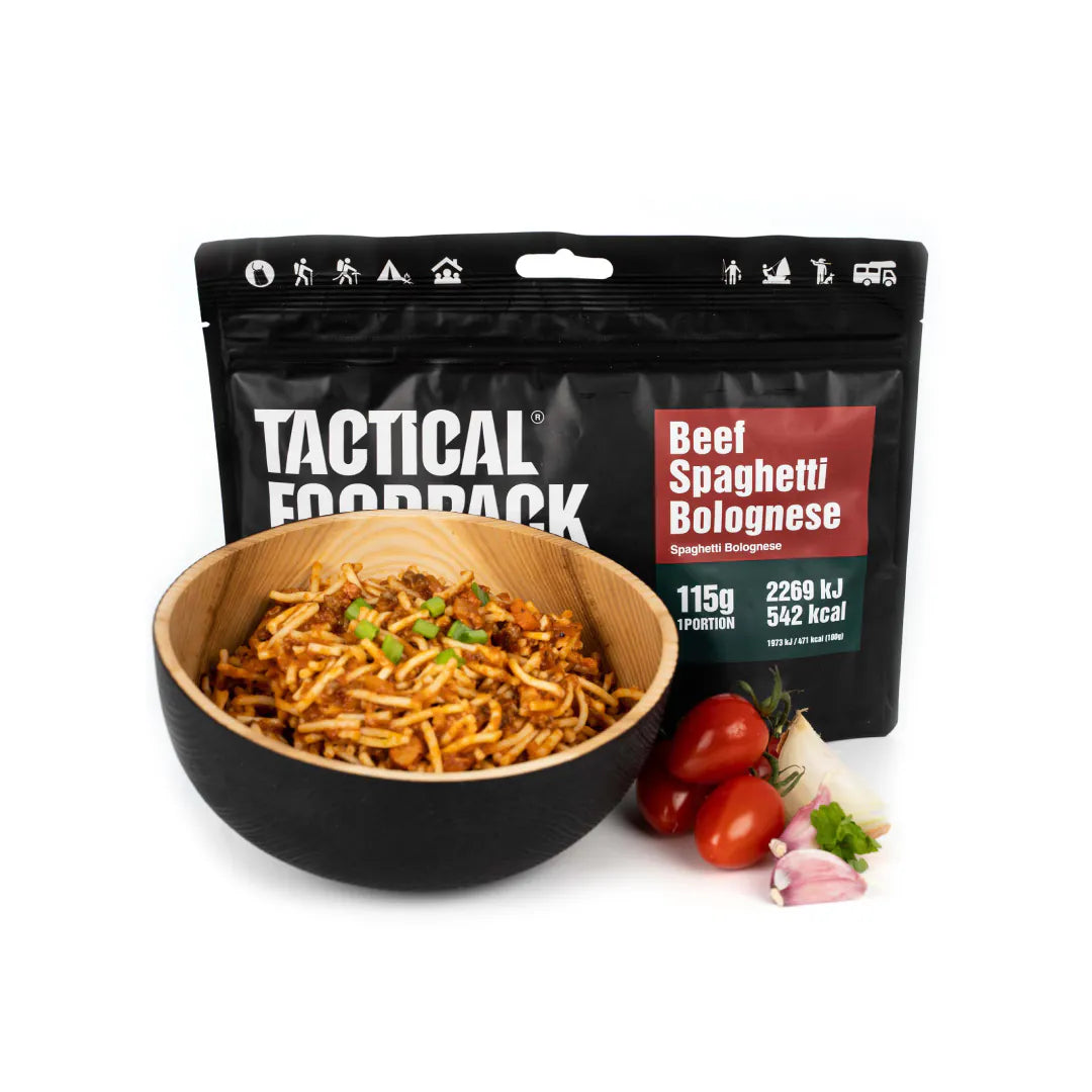 Tactical Foodpack Spaghetti Bolognese mit Rindfleisch