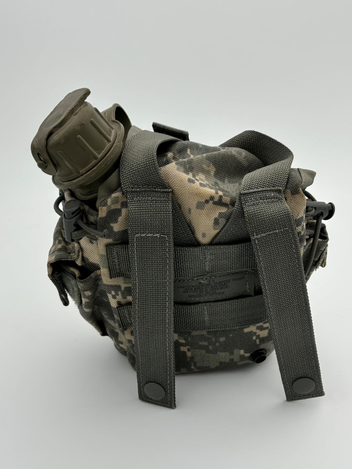 US Army Feldflasche – Gemischtes Lot (NOS bzw. leicht gebraucht) mit Molle II Tasche