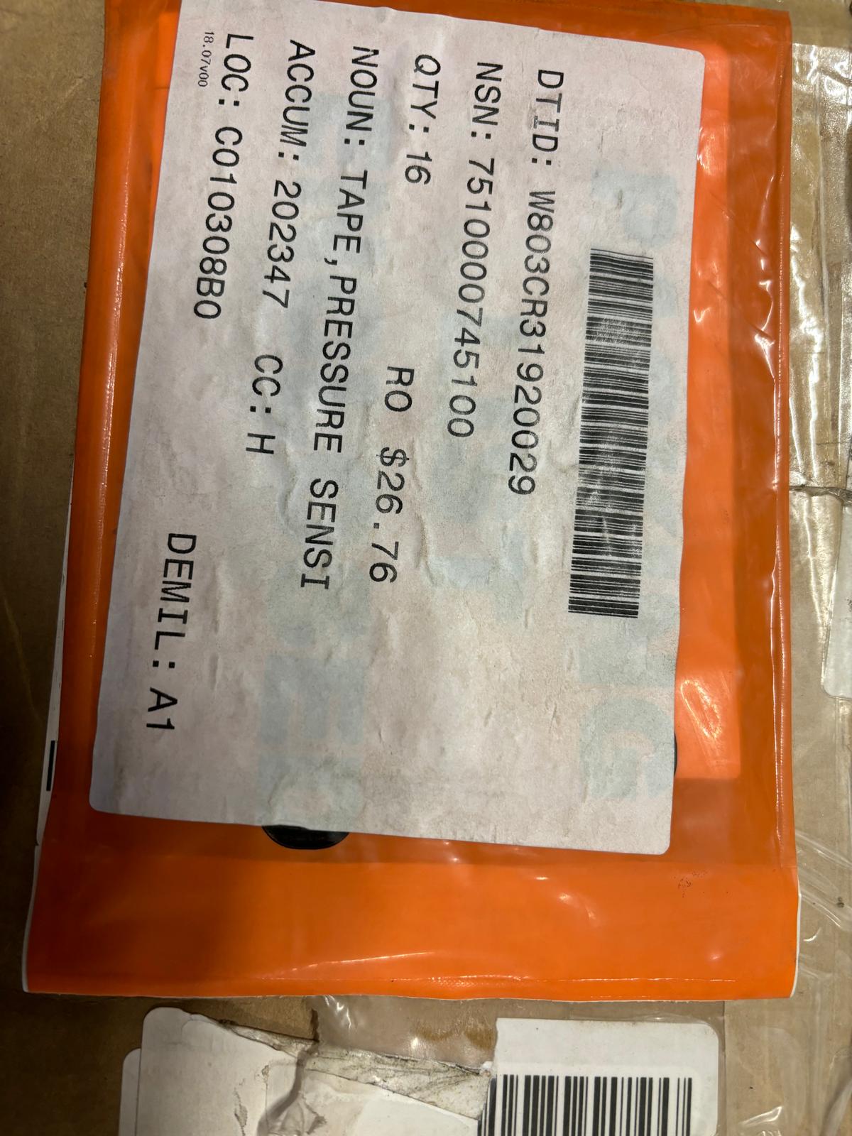 US Army Panzer Tape – 6 cm breit NSN 7510-00-074-5100